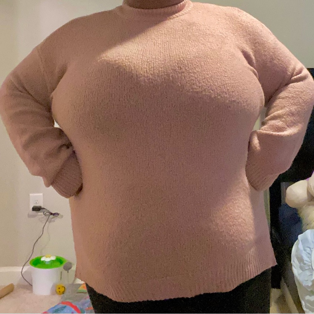 PLUS SIZE Forever21 Mauve Pink Fuzzy Sweater Size 3X